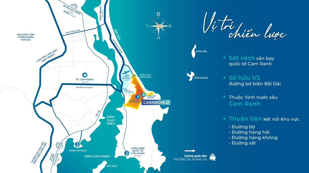 Vị trí caraworld cam ranh