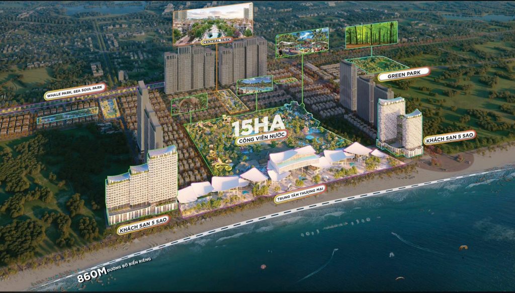 đô thị biển Blanca City 96,6 hecta của Sun Group tại vũng tàu