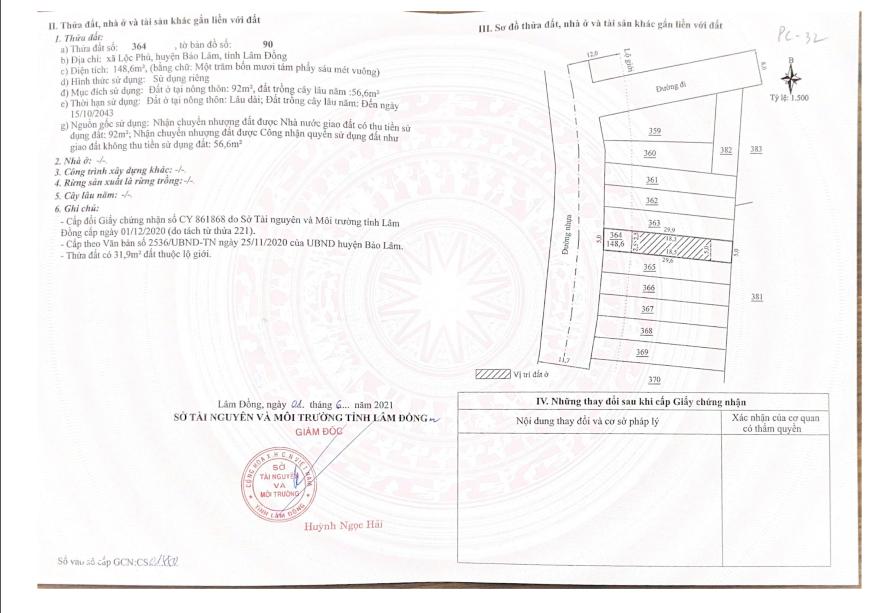 Sổ hồng panamera bảo lộc-sổ hồng đất nền dự án panamera lộc phú-Hoangrealtor.com-Hoàng Realtor